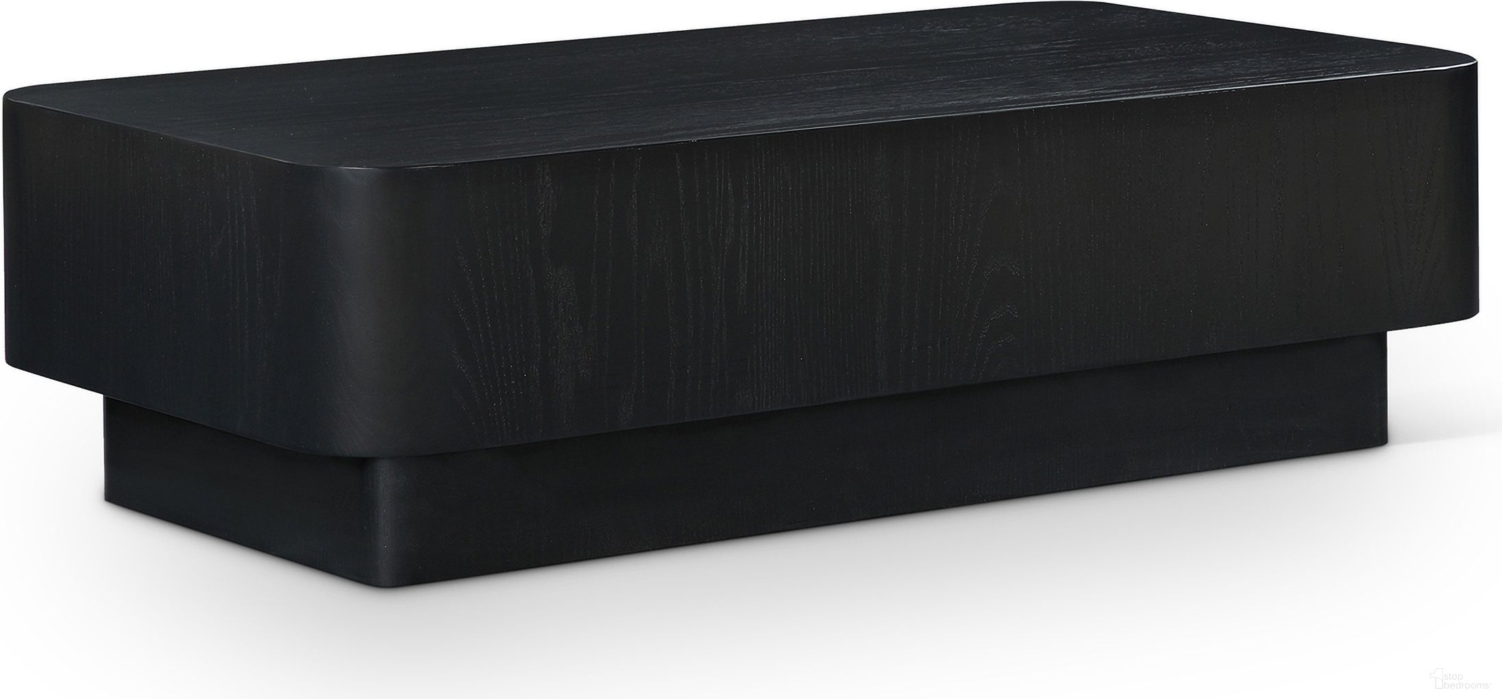 The appearance of Oakmont Coffee Table In Black designed by Meridian in the modern / contemporary interior design. This black piece of furniture  was selected by 1StopBedrooms from Oakmont Collection to add a touch of cosiness and style into your home. Sku: 99039Black-C. Material: Oak Veneer.