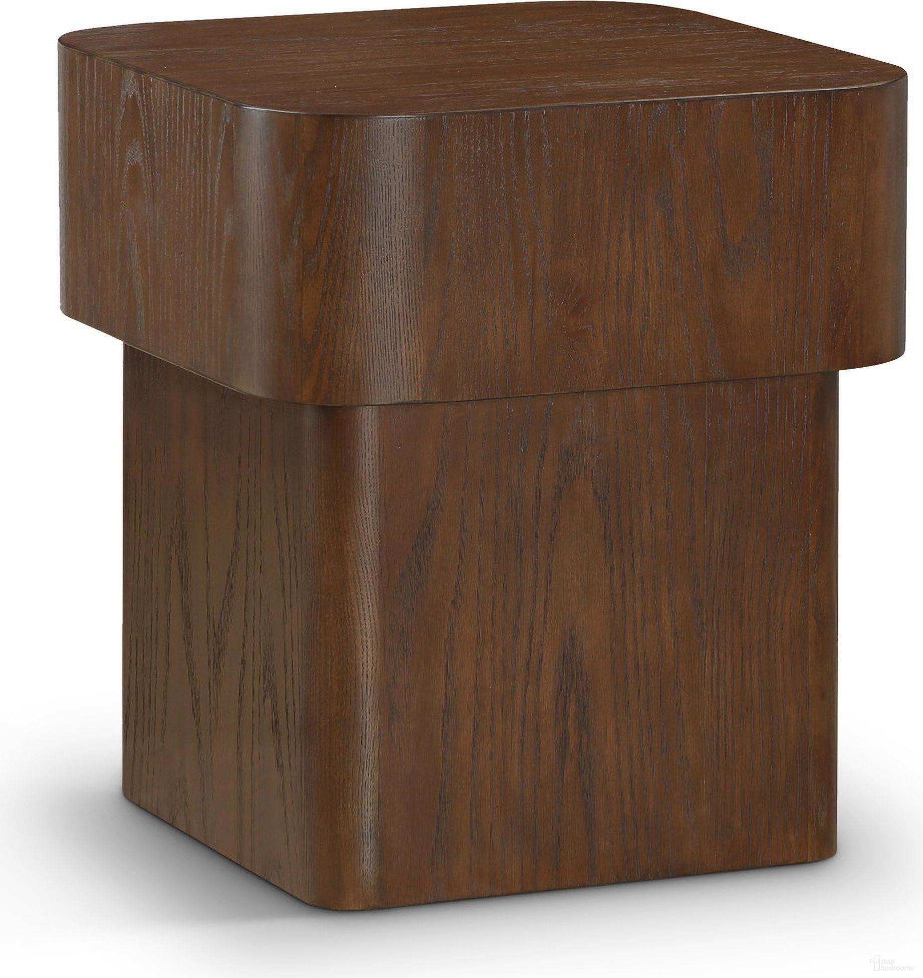 The appearance of Oakmont End Table In Brown designed by Meridian in the modern / contemporary interior design. This brown piece of furniture  was selected by 1StopBedrooms from Oakmont Collection to add a touch of cosiness and style into your home. Sku: 99039Brown-E. Material: Oak Veneer.