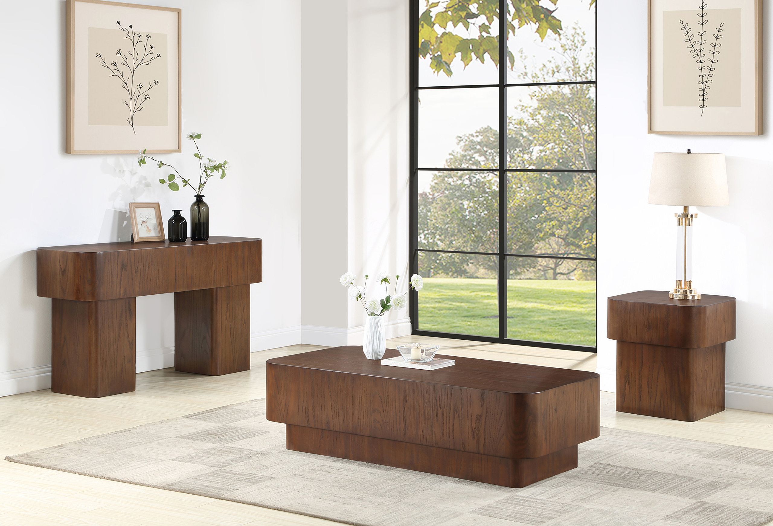 The appearance of Oakmont Occasional Table Set In Brown designed by Meridian in the modern / contemporary interior design. This brown piece of furniture  was selected by 1StopBedrooms from Oakmont Collection to add a touch of cosiness and style into your home. Sku: 99039Brown-C;99039Brown-E. Material: MDF.