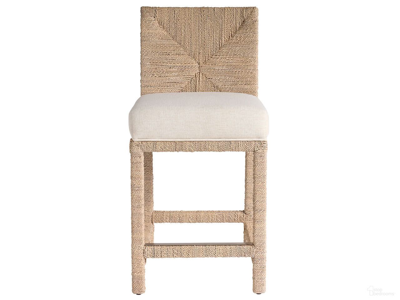 The appearance of Oasis Abaca Counter Chair In Dockside Natural Tan Oak designed by Universal in the transitional interior design. This dockside natural tan oak piece of furniture was selected by 1StopBedrooms from Oasis Collection to add a touch of cosiness and style into your home. Sku: U533602. Material: Wicker.