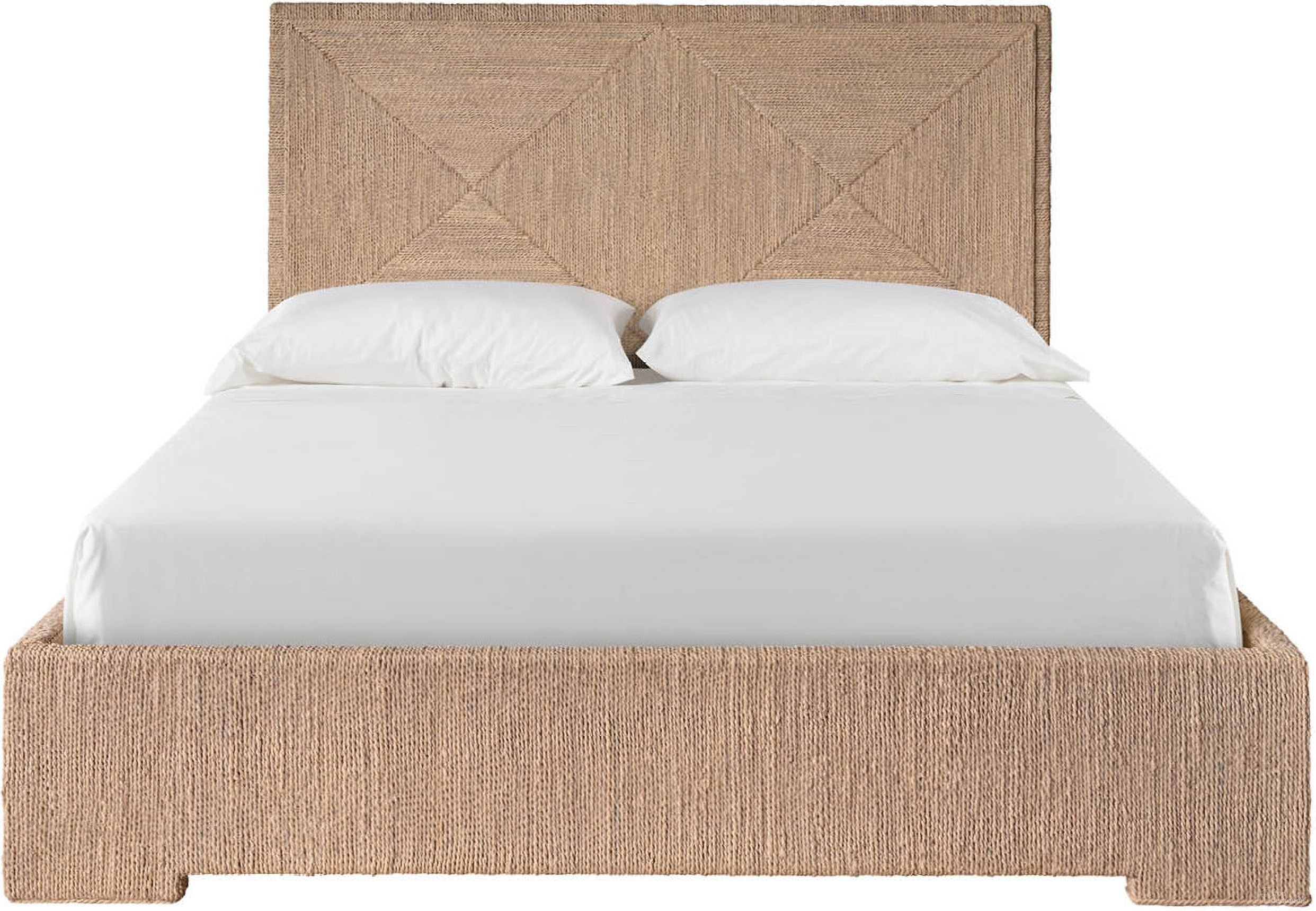 The appearance of Oasis Abaca Woven Queen Bed In Natural Oak designed by Universal in the transitional interior design. This natural oak piece of furniture was selected by 1StopBedrooms from Oasis Collection to add a touch of cosiness and style into your home. Sku: U533215B. Bed Type: Panel Bed. Bed Size: Queen. Material: Wicker.