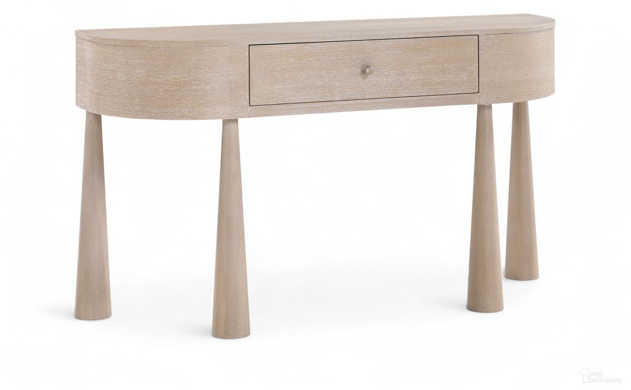 The appearance of Oasis Acacia Veneer and Solid Wood Console Table In Natural designed by Meridian in the transitional interior design. This natural piece of furniture was selected by 1StopBedrooms from Oasis Collection to add a touch of cosiness and style into your home. Sku: 809Oak-T. Material: Acacia.