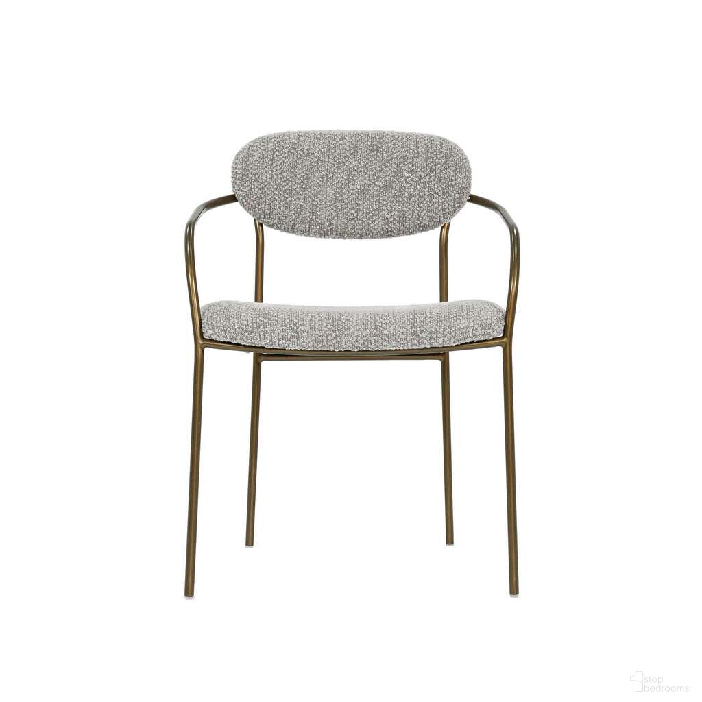 The appearance of Oasis Arm Dining Chair In Pearl Grey and Antique Bronze designed by LH Imports in the modern / contemporary interior design. This pearl grey/antique bronze piece of furniture was selected by 1StopBedrooms from Oasis Collection to add a touch of cosiness and style into your home. Sku: OAS066. Material: Iron. Chair Type: Arm Chair.