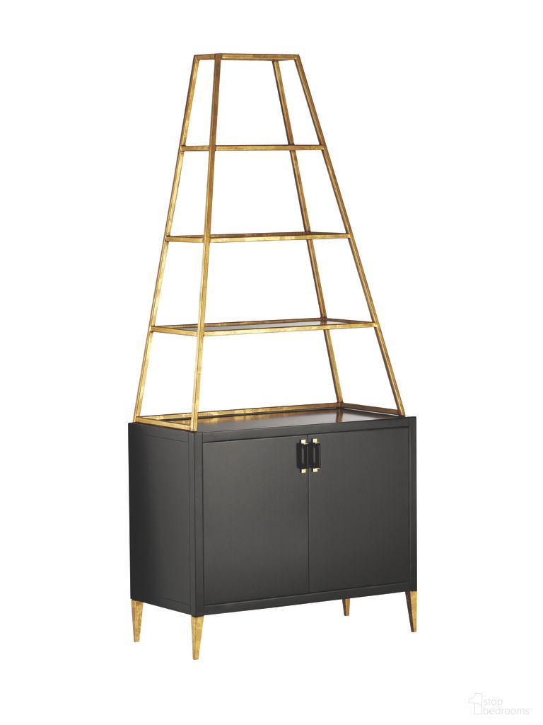 Oasis Bookcase In Black and Bronze