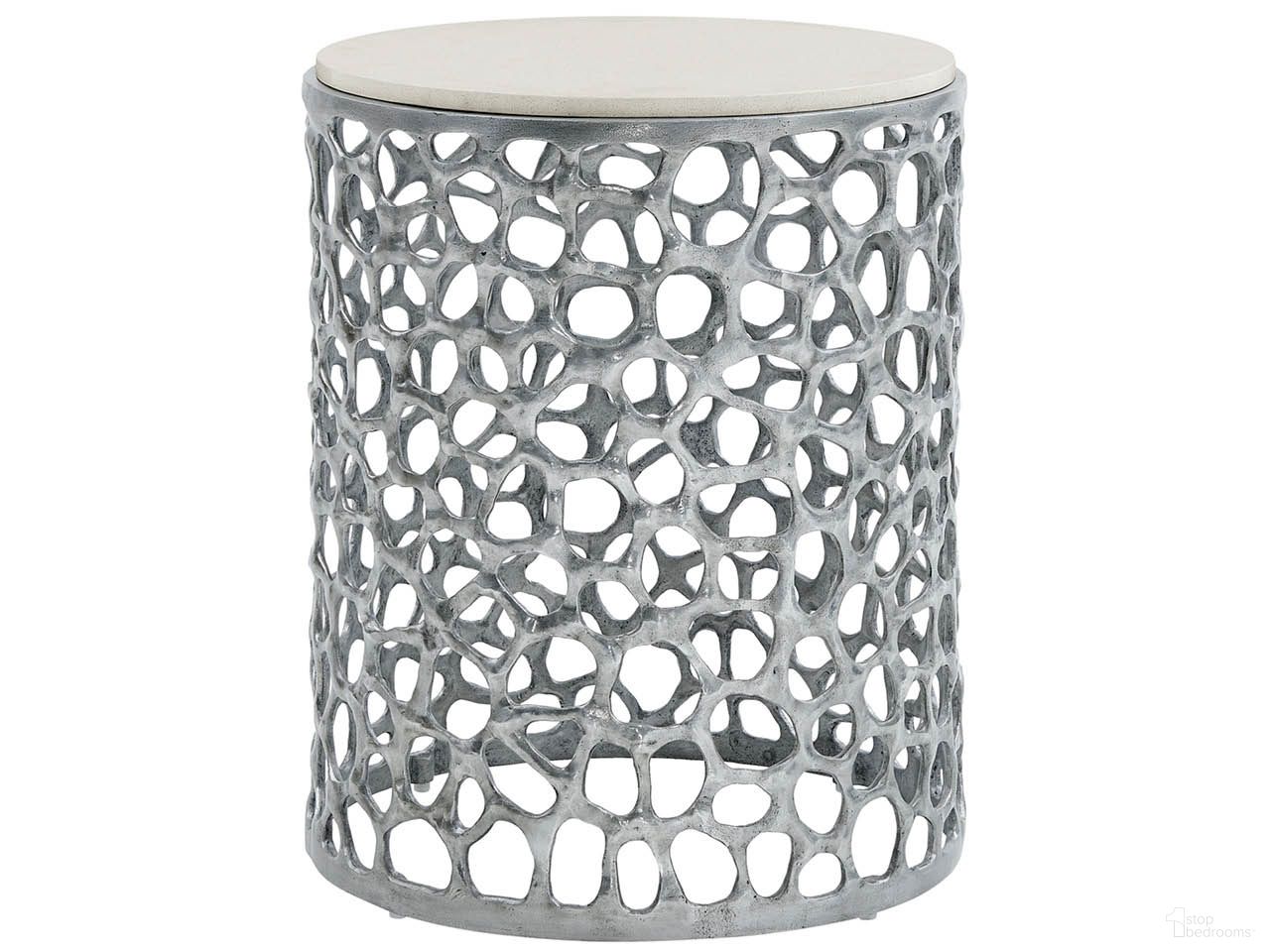 Oasis Coral Side Table In Gray