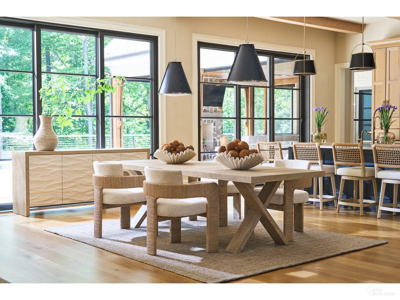 Oasis Dining Room Set In Natural Oak