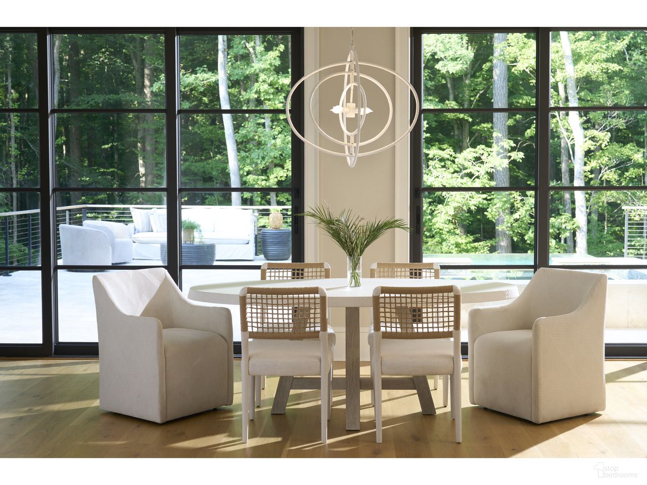 Oasis Dockside Dining Room Set In Natural Oak