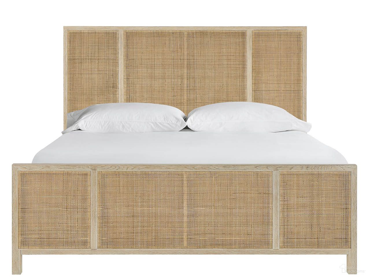 The appearance of Oasis King Bed In Natural Oak designed by Universal in the transitional interior design. This natural oak piece of furniture  was selected by 1StopBedrooms from Oasis Collection to add a touch of cosiness and style into your home. Sku: U533320B. Bed Type: Panel Bed. Bed Size: King. Material: Wicker.