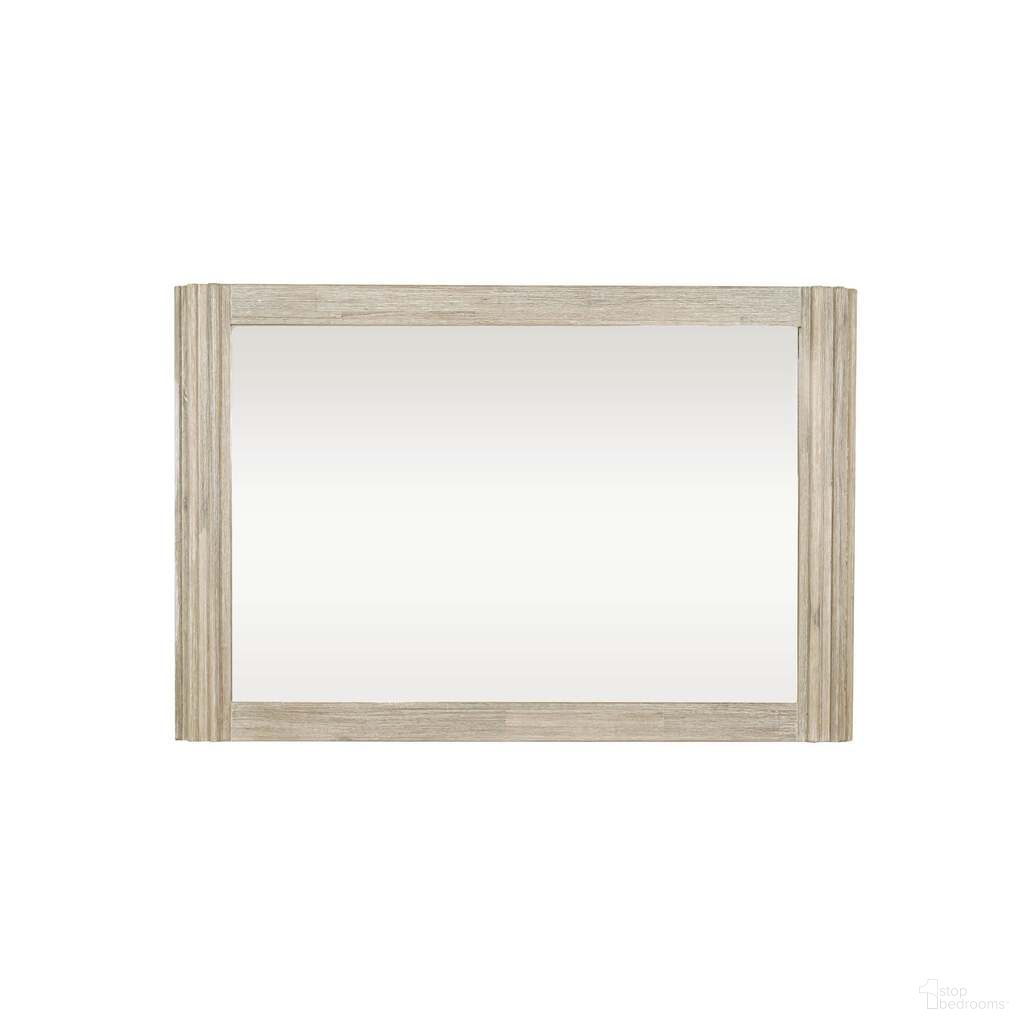 The appearance of Oasis Mirror In Natural Whitewashed designed by LH Imports in the modern / contemporary interior design. This natural whitewashed piece of furniture was selected by 1StopBedrooms from Oasis Collection to add a touch of cosiness and style into your home. Sku: OAS021. Material: Acacia Wood.