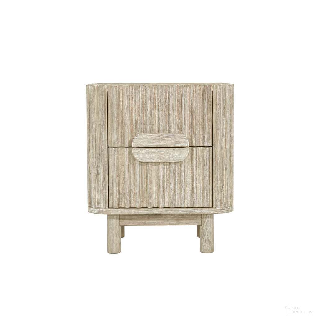 The appearance of Oasis Nightstand In Natural Whitewashed designed by LH Imports in the modern / contemporary interior design. This natural whitewashed piece of furniture was selected by 1StopBedrooms from Oasis Collection to add a touch of cosiness and style into your home. Sku: OAS002. Material: Acacia Wood.