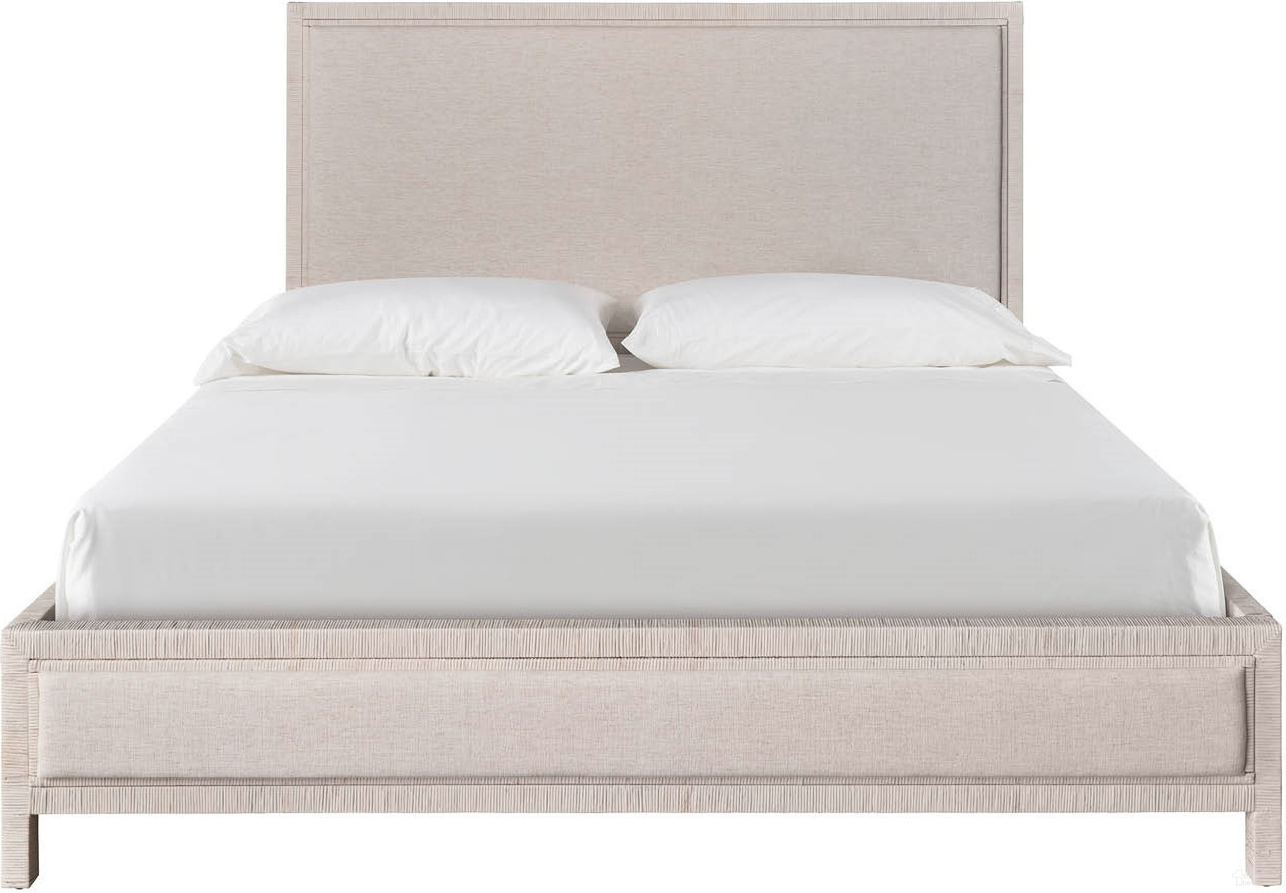 The appearance of Oasis Tidal King Bed In Cream designed by Universal in the transitional interior design. This cream piece of furniture was selected by 1StopBedrooms from Oasis Collection to add a touch of cosiness and style into your home. Sku: U533E220B. Bed Type: Panel Bed. Bed Size: King. Material: Wicker.