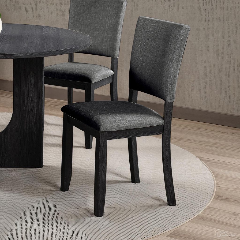 The appearance of Oberto Side Chair Set of 4 In Dark Gray designed by Furniture of America in the transitional interior design. This dark gray piece of furniture was selected by 1StopBedrooms from Oberto Collection to add a touch of cosiness and style into your home. Sku: SL3406DG-SC-4PK. Material: Rubberwood. Chair Type: Side Chair.