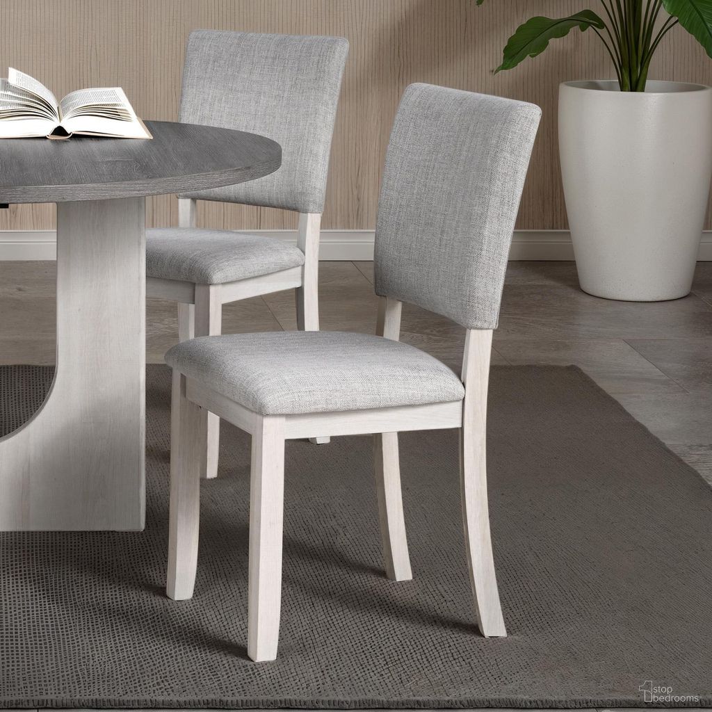 The appearance of Oberto Side Chair Set of 4 In Gray designed by Furniture of America in the transitional interior design. This gray piece of furniture was selected by 1StopBedrooms from Oberto Collection to add a touch of cosiness and style into your home. Sku: SL3406GY-SC-4PK. Material: Rubberwood. Chair Type: Side Chair.