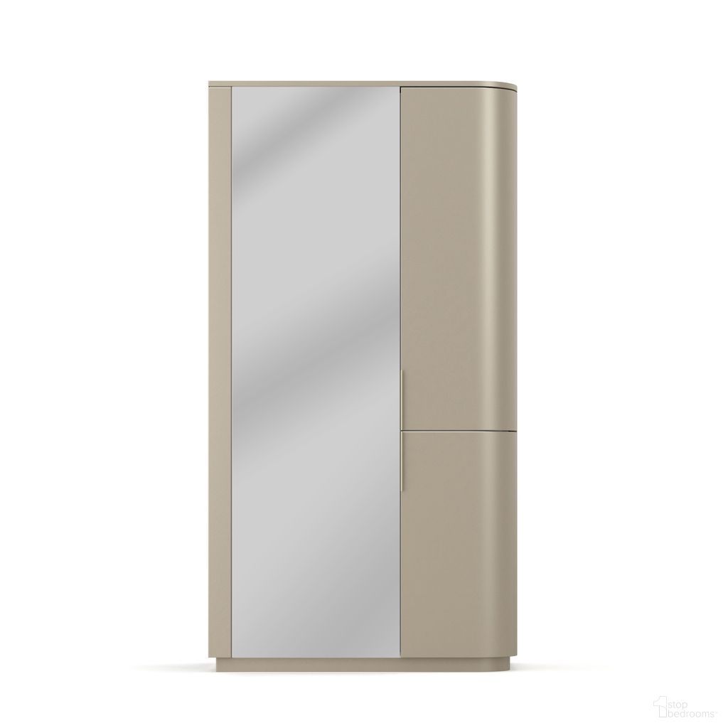 The appearance of Oblique Armoire In Gray designed by Caracole in the modern / contemporary interior design. This gray piece of furniture was selected by 1StopBedrooms from Oblique Collection to add a touch of cosiness and style into your home. Sku: CLA-024-051. Material: Mirror.