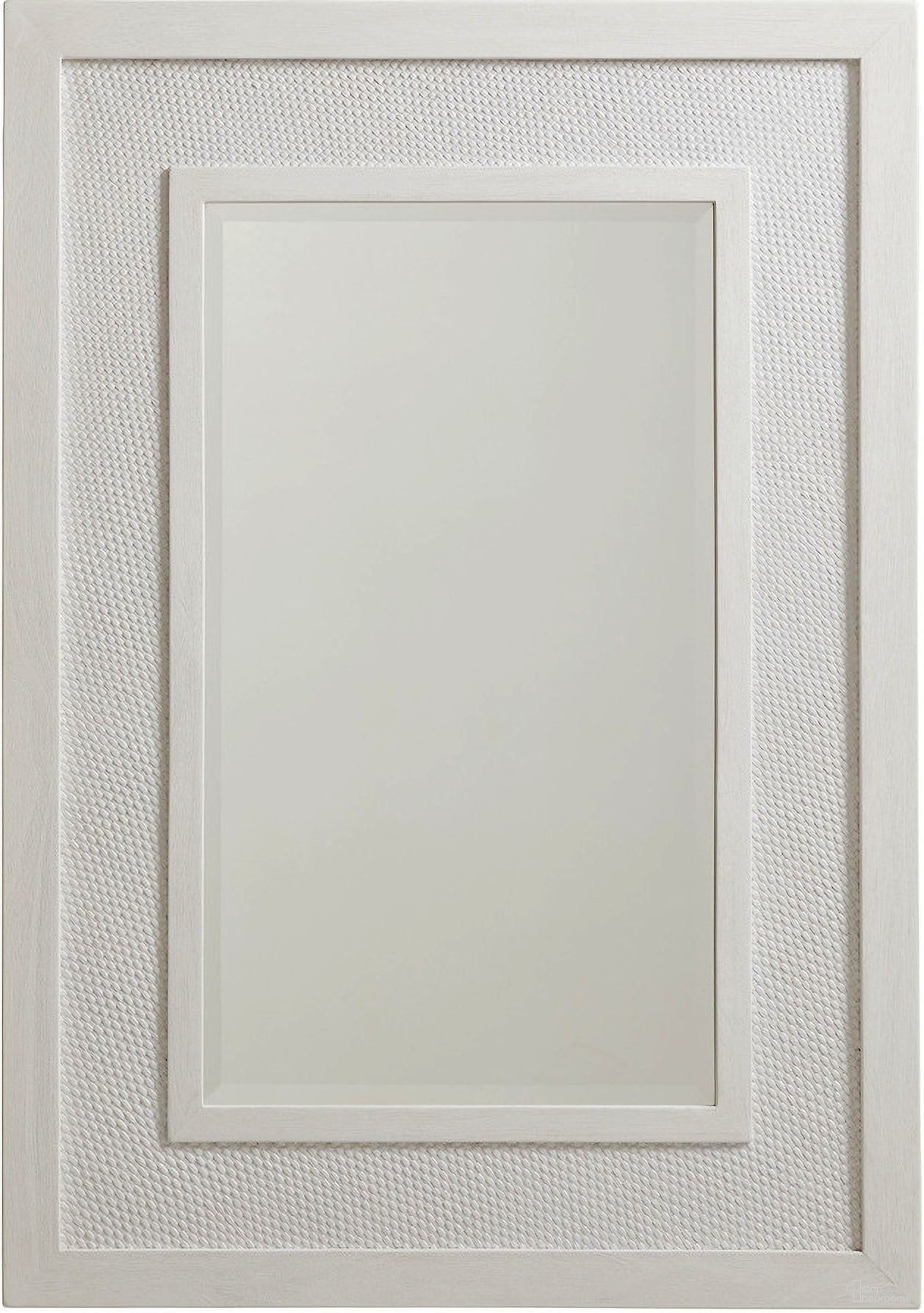 The appearance of Ocean Breeze Granada Rectangular Mirror In Sand designed by Tommy Bahama in the transitional interior design. This sand piece of furniture  was selected by 1StopBedrooms from Ocean Breeze Collection to add a touch of cosiness and style into your home. Sku: 570-205. Material: Wood.
