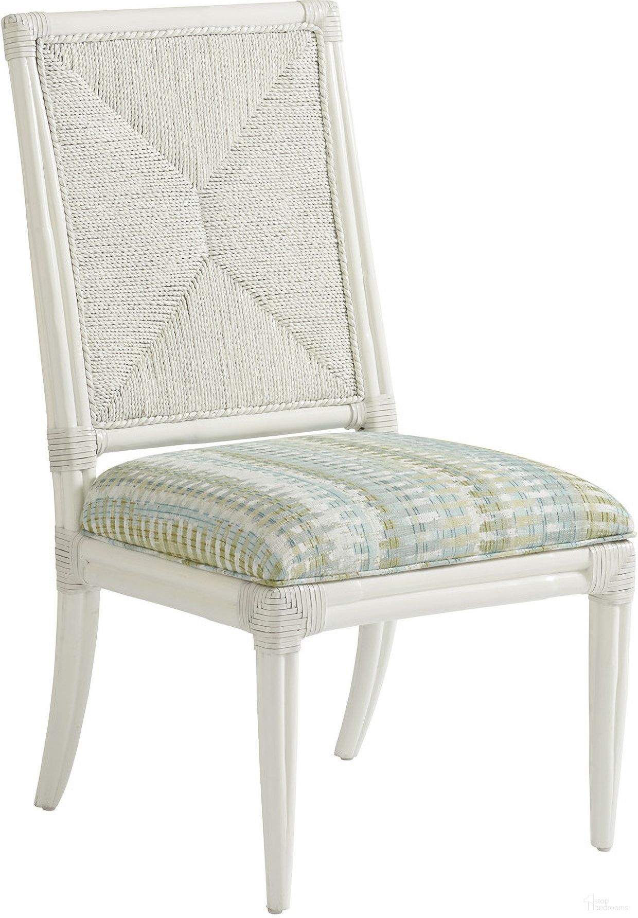 The appearance of Ocean Breeze Regatta Side Chair In Sand 01-0570-880-40 designed by Tommy Bahama in the transitional interior design. This sand piece of furniture was selected by 1StopBedrooms from Ocean Breeze Collection to add a touch of cosiness and style into your home. Sku: 570-880-40. Material: Wood. Chair Type: Side Chair.