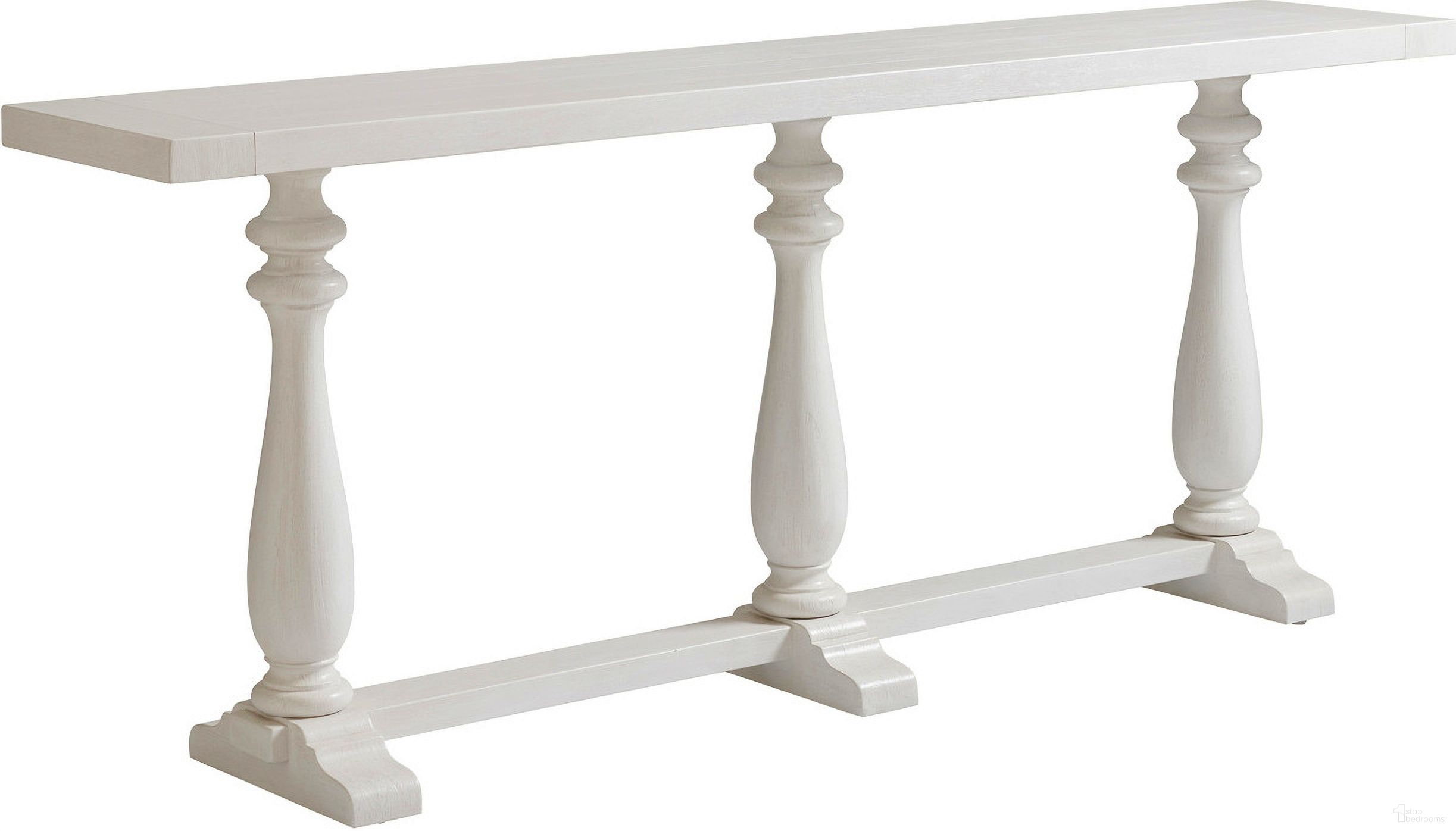 The appearance of Ocean Breeze River Oaks Console In Sand designed by Tommy Bahama in the transitional interior design. This sand piece of furniture  was selected by 1StopBedrooms from Ocean Breeze Collection to add a touch of cosiness and style into your home. Sku: 570-967. Material: Wood.