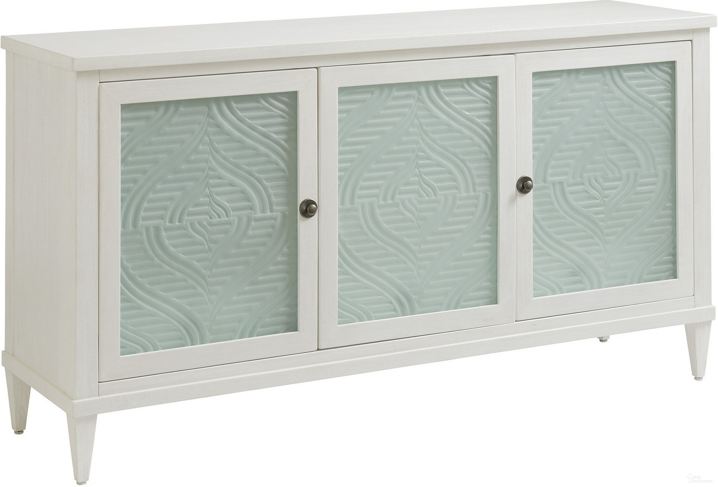 The appearance of Ocean Breeze Turtle Point Buffet In Sand designed by Tommy Bahama in the transitional interior design. This sand piece of furniture  was selected by 1StopBedrooms from Ocean Breeze Collection to add a touch of cosiness and style into your home. Sku: 570-852. Material: Wood.