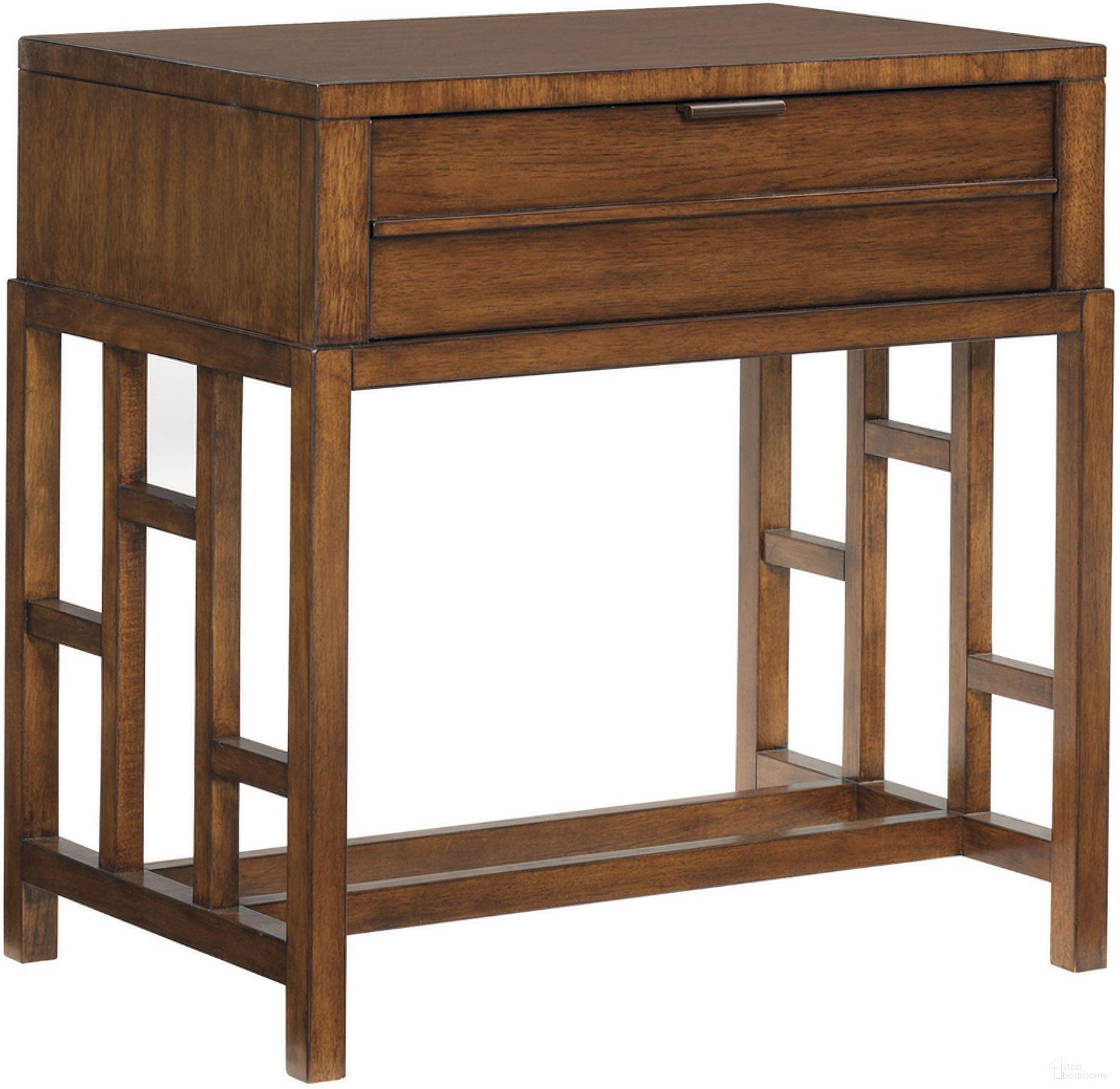 The appearance of Ocean Club Kaloa Nightstand In Bali designed by Tommy Bahama in the transitional interior design. This bali piece of furniture was selected by 1StopBedrooms from Ocean Club Collection to add a touch of cosiness and style into your home. Sku: 536-622. Material: Rattan.