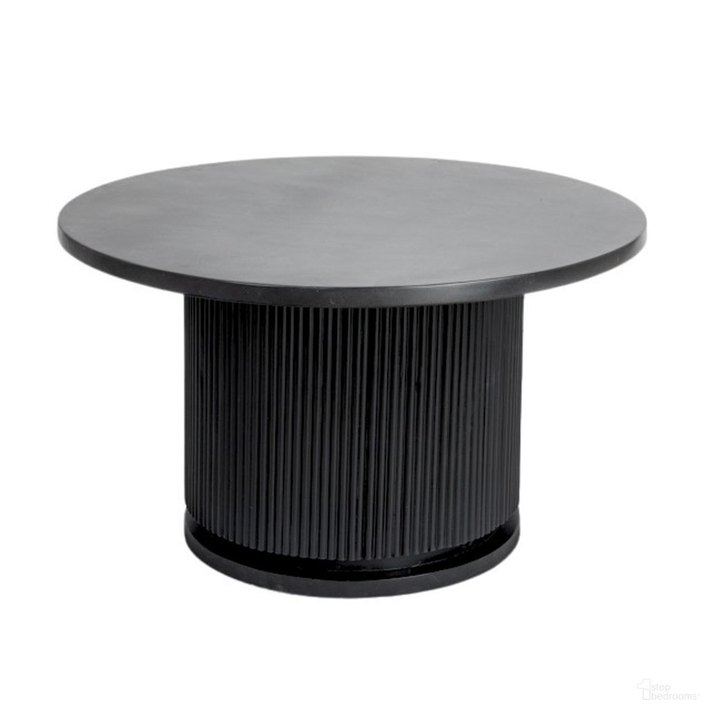 The appearance of Octavia Fluted Mango Wood Round Coffee Table In Black designed by Rowena Interiors in the modern / contemporary interior design. This black piece of furniture was selected by 1StopBedrooms from Octavia Collection to add a touch of cosiness and style into your home. Sku: EC1846MC. Material: Mango Wood.