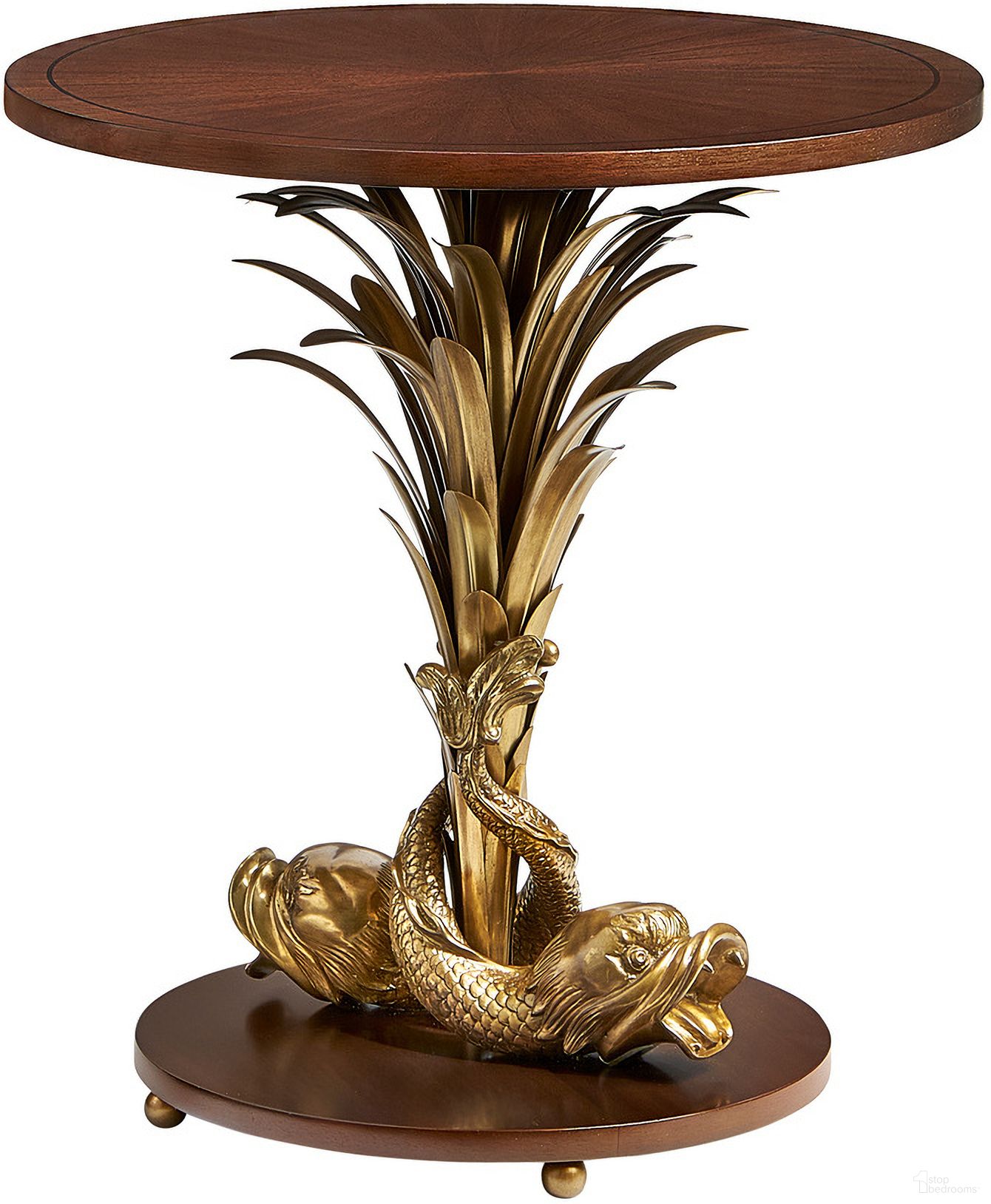 The appearance of Octavia Side Table In Mahogany and Brass designed by Maitland-Smith in the modern / contemporary interior design. This mahogany/brass piece of furniture was selected by 1StopBedrooms from Maitland Smith Collection to add a touch of cosiness and style into your home. Sku: CJ8370-32. Material: Mahogany.