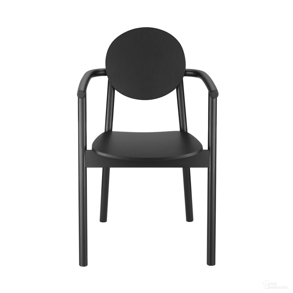 The appearance of Octavio Armchair In Black designed by Euro Style in the transitional interior design. This black piece of furniture  was selected by 1StopBedrooms from Octavio Collection to add a touch of cosiness and style into your home. Sku: 39224-BLK. Material: MDF. Chair Type: Arm Chair.