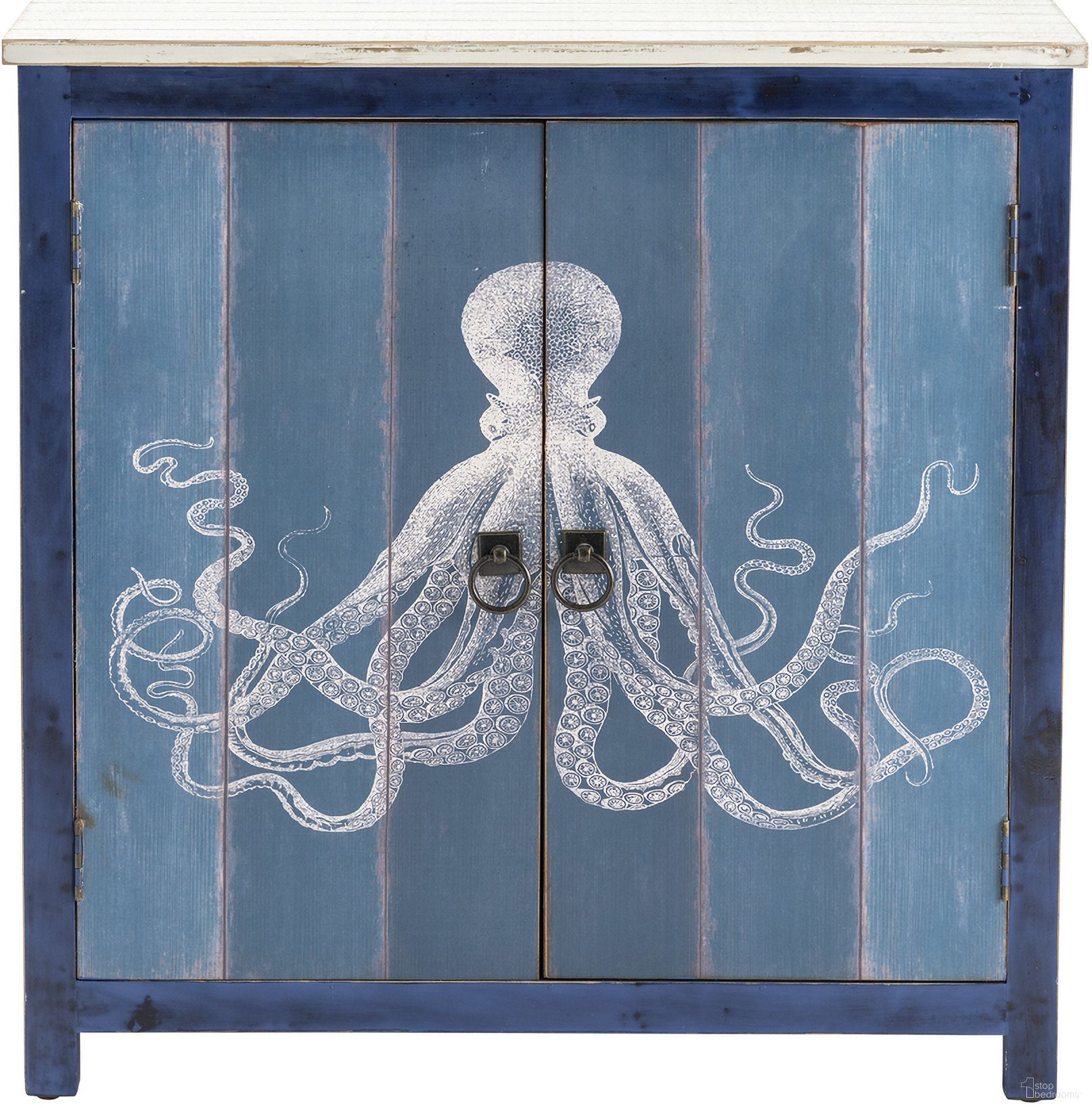 Octopus Cabinet In Blue and White