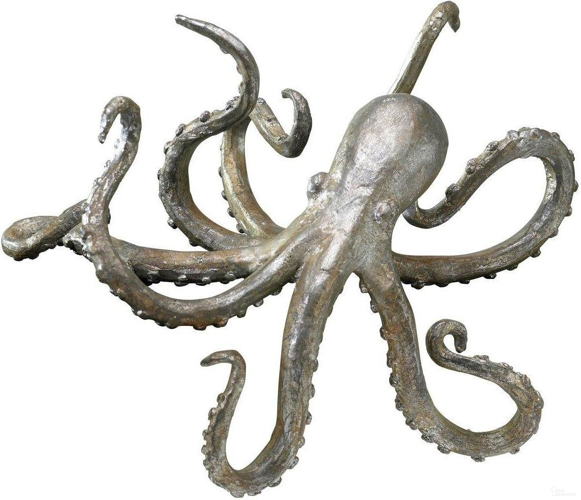 The appearance of Octopus Shelf Decor designed by Cyan Design in the cabin / lodge interior design. This gray piece of furniture was selected by 1StopBedrooms from to add a touch of cosiness and style into your home. Sku: 02827. Material: Iron.