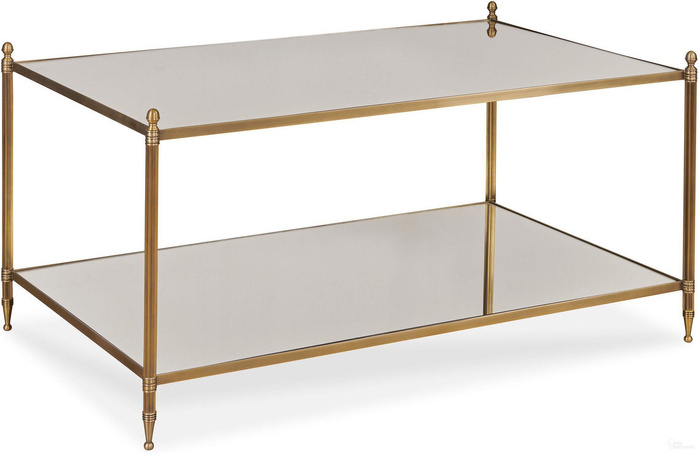 Odesa Cocktail Table In Brass by Century Furniture 1StopBedrooms
