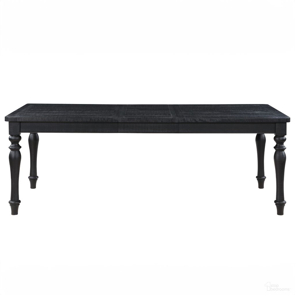 The appearance of Odessa 66-84 Inch Dining Table with 18 Inch leaf In Black designed by Steve Silver in the modern / contemporary interior design. This black piece of furniture was selected by 1StopBedrooms from Odessa Collection to add a touch of cosiness and style into your home. Sku: ODE500KT. Table Base Style: Legs. Material: MDF. Table Top Shape: Rectangular. Size: 42" x 66".