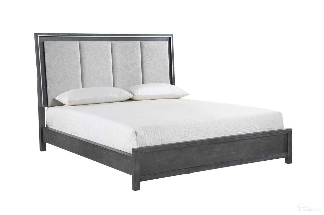 The appearance of Odessa California King Bed In Charcoal designed by New Classic in the modern / contemporary interior design. This charcoal piece of furniture was selected by 1StopBedrooms from Odessa Collection to add a touch of cosiness and style into your home. Sku: B6555-110;B6555-120;B6555-230. Bed Type: Panel Bed. Material: Wood. Bed Size: California King.