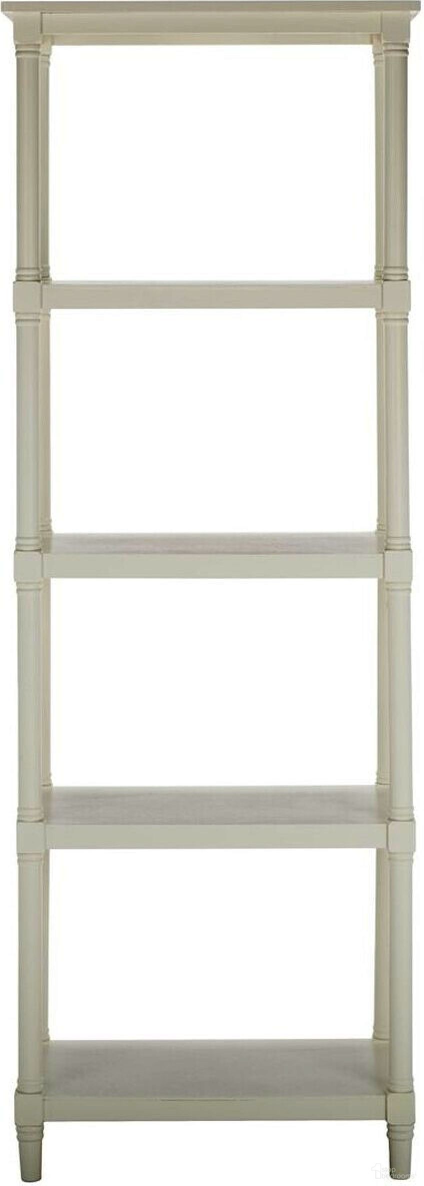 The appearance of Odessa White 5-Tier Bookcase designed by Safavieh in the traditional interior design. This white piece of furniture was selected by 1StopBedrooms from Odessa Collection to add a touch of cosiness and style into your home. Sku: AMH5721C. Material: Aluminum.