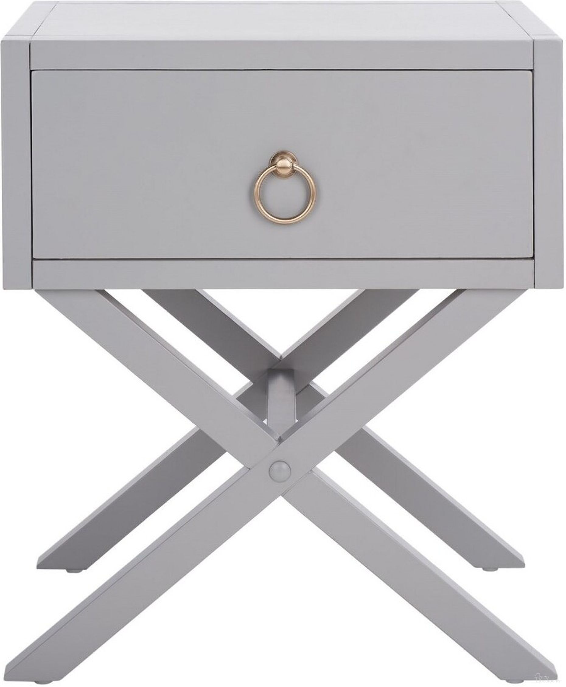 The appearance of Odilia 1 Drawer Nightstand in Grey designed by Safavieh in the modern / contemporary interior design. This grey piece of furniture  was selected by 1StopBedrooms from Odilia Collection to add a touch of cosiness and style into your home. Sku: NST9200D. Material: Wood.