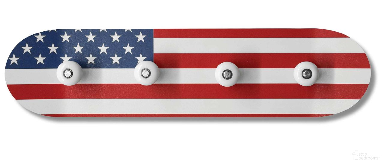 Off the Wall American Skateboard Decko-Board Coat Rack In Multi
