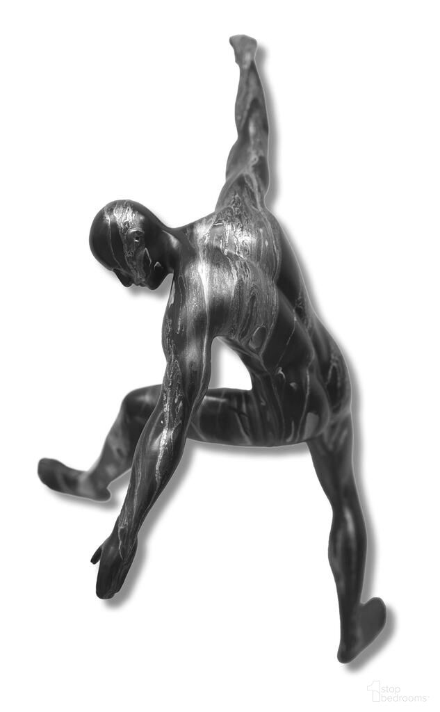 Off the Wall Sleek Motion Wall Sculpture In Black and Silver