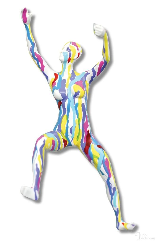 Off the Wall Vivid Modern Woman Wall Sculpture In Multi