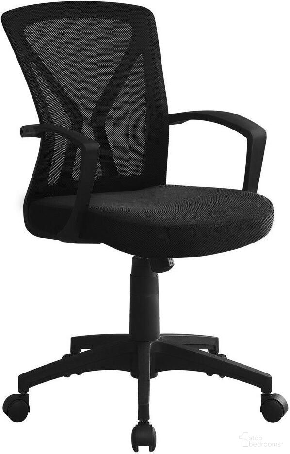 Office Chair In Black Base On Castors