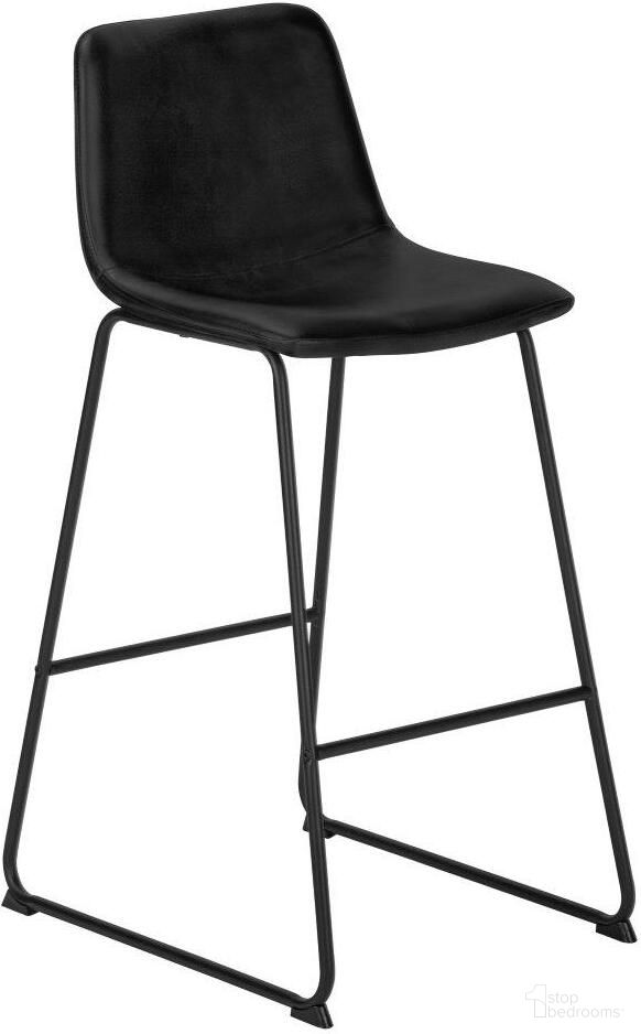 Office Chair In Black Leather Look With Stand Up Desk