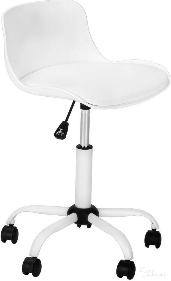Office Chair In White Juvenile And Multi-Position