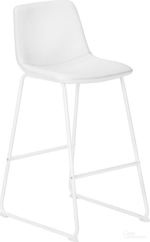 Office Chair In White Leather Look With Stand Up Desk