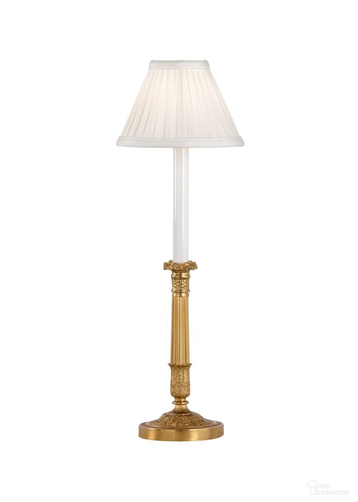 The appearance of Old Paris Candlestick Lamp In Gold designed by Chelsea House in the modern / contemporary interior design. This gold piece of furniture  was selected by 1StopBedrooms from Bill Cain Collection to add a touch of cosiness and style into your home. Sku: 68060. Material: Brass.