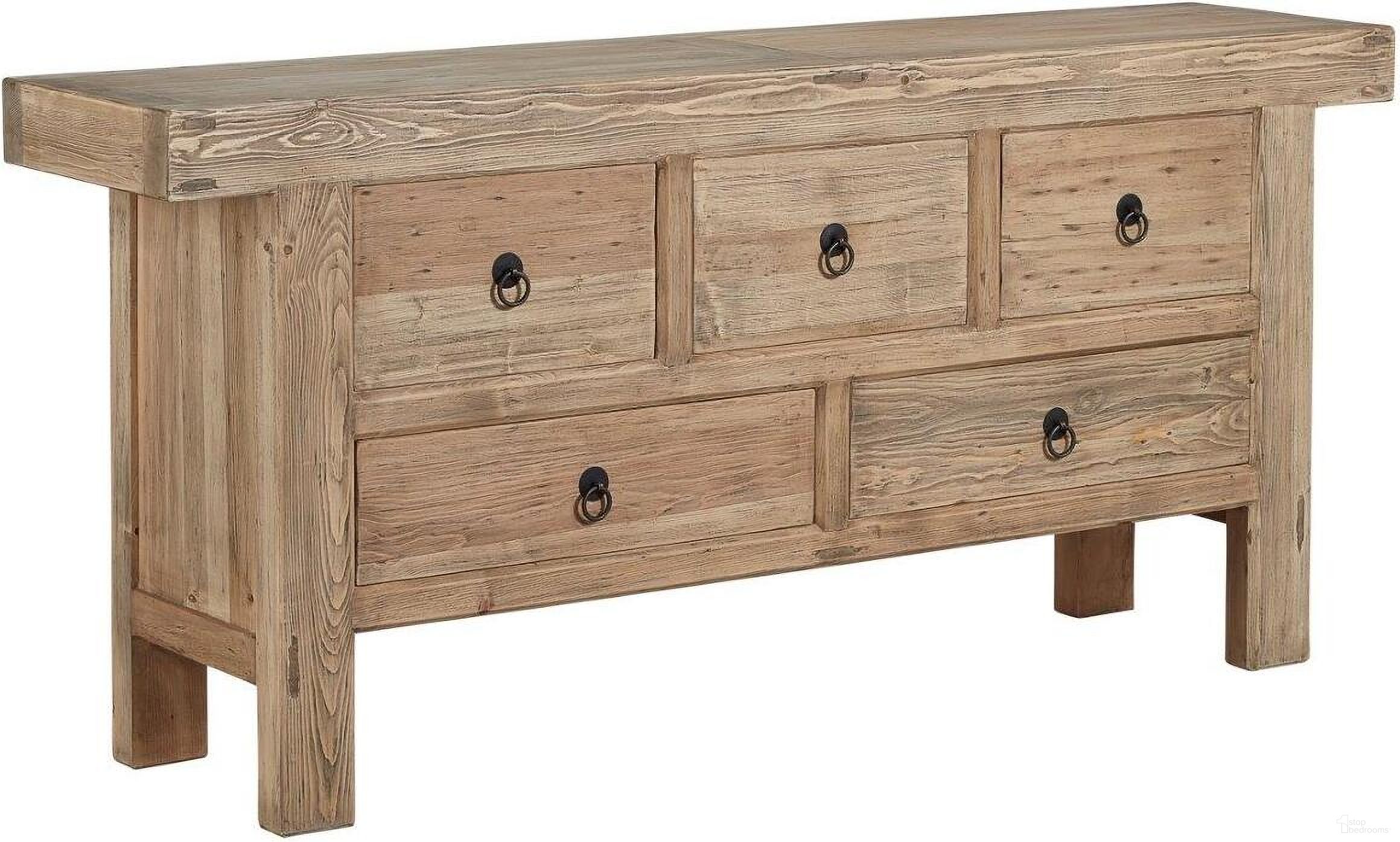 Old Pine Five Drawer Buffet
