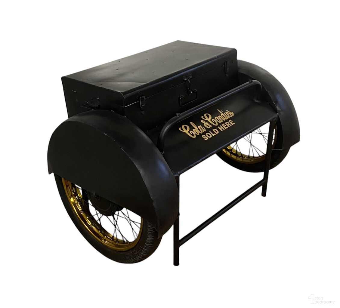 The appearance of Old Time Delivery Box Table with Storage In Black designed by Homeroots in the traditional interior design. This black piece of furniture was selected by 1StopBedrooms from to add a touch of cosiness and style into your home. Sku: 388442. Material: Metal.
