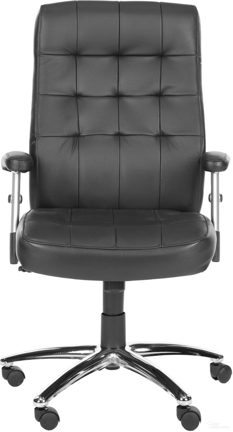 Olga Black and Silver Desk Chair