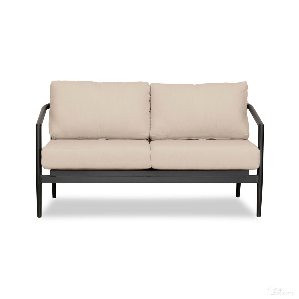 The appearance of Olio Loveseat In Canvas Flax and Black designed by Harmonia Living in the modern / contemporary interior design. This canvas flax/black piece of furniture was selected by 1StopBedrooms from Olio Collection to add a touch of cosiness and style into your home. Sku: OLIO-BK-CO-LS-CF. Material: Aluminum.