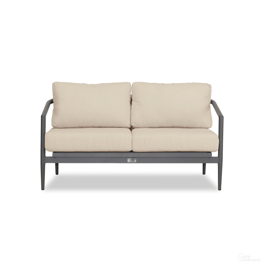 The appearance of Olio Loveseat In Canvas Flax and Slate designed by Harmonia Living in the modern / contemporary interior design. This canvas flax/slate piece of furniture was selected by 1StopBedrooms from Olio Collection to add a touch of cosiness and style into your home. Sku: OLIO-SL-PG-LS-CF. Material: Aluminum.
