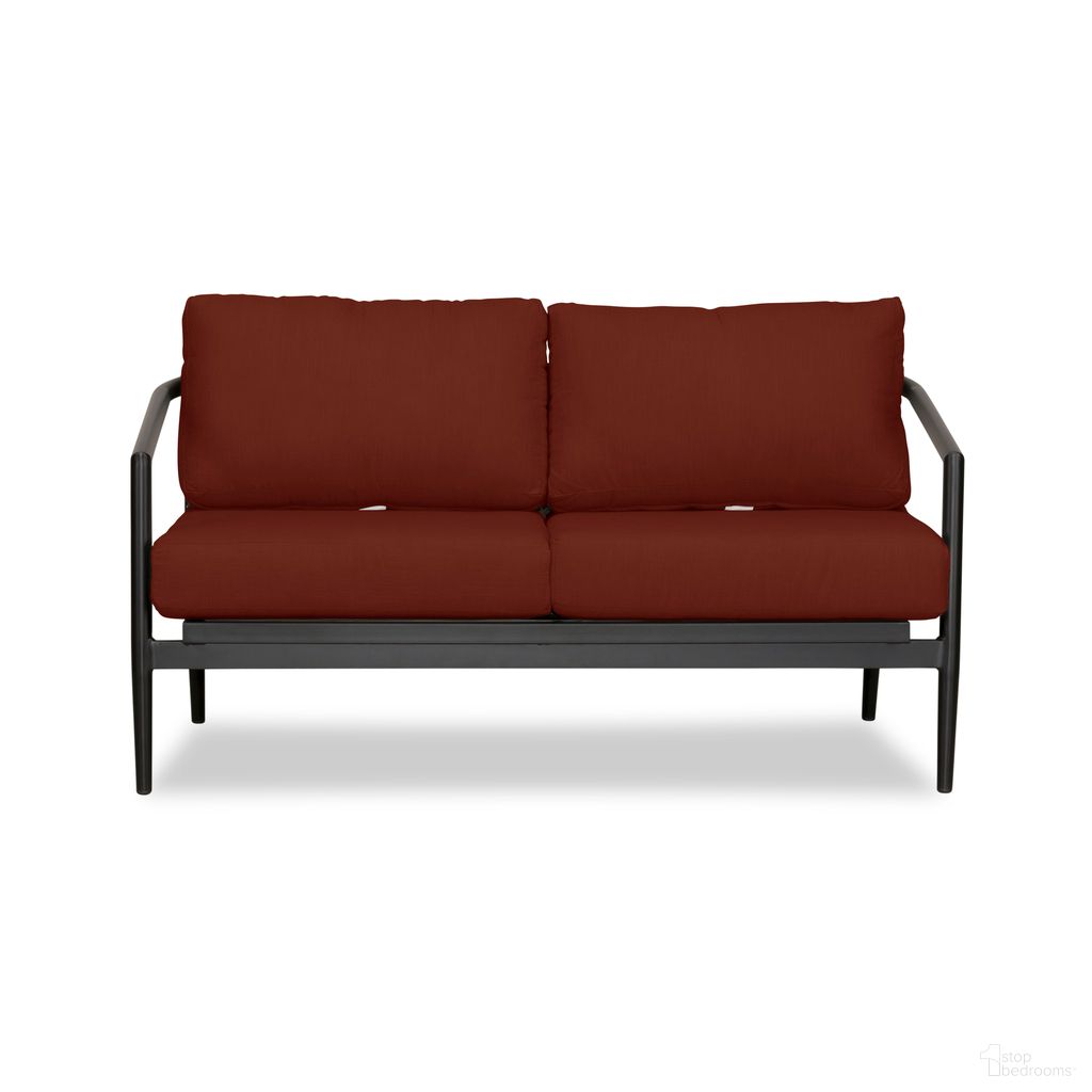 The appearance of Olio Loveseat In Canvas Henna and Black designed by Harmonia Living in the modern / contemporary interior design. This canvas henna/black piece of furniture was selected by 1StopBedrooms from Olio Collection to add a touch of cosiness and style into your home. Sku: OLIO-BK-CO-LS-HN. Material: Aluminum.