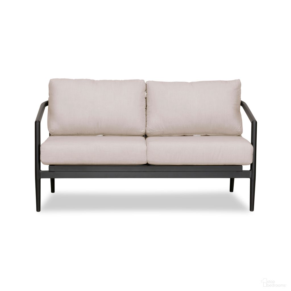 The appearance of Olio Loveseat In Cast Silver and Black designed by Harmonia Living in the modern / contemporary interior design. This cast silver/black piece of furniture  was selected by 1StopBedrooms from Olio Collection to add a touch of cosiness and style into your home. Sku: OLIO-BK-CO-LS-CS. Material: Aluminum.