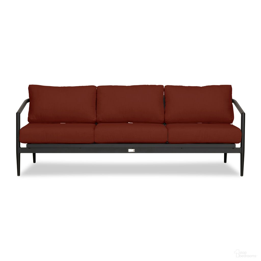 The appearance of Olio Sofa In Canvas Henna and Black designed by Harmonia Living in the modern / contemporary interior design. This canvas henna/black piece of furniture  was selected by 1StopBedrooms from Olio Collection to add a touch of cosiness and style into your home. Sku: OLIO-BK-CO-S-HN. Material: Aluminum.