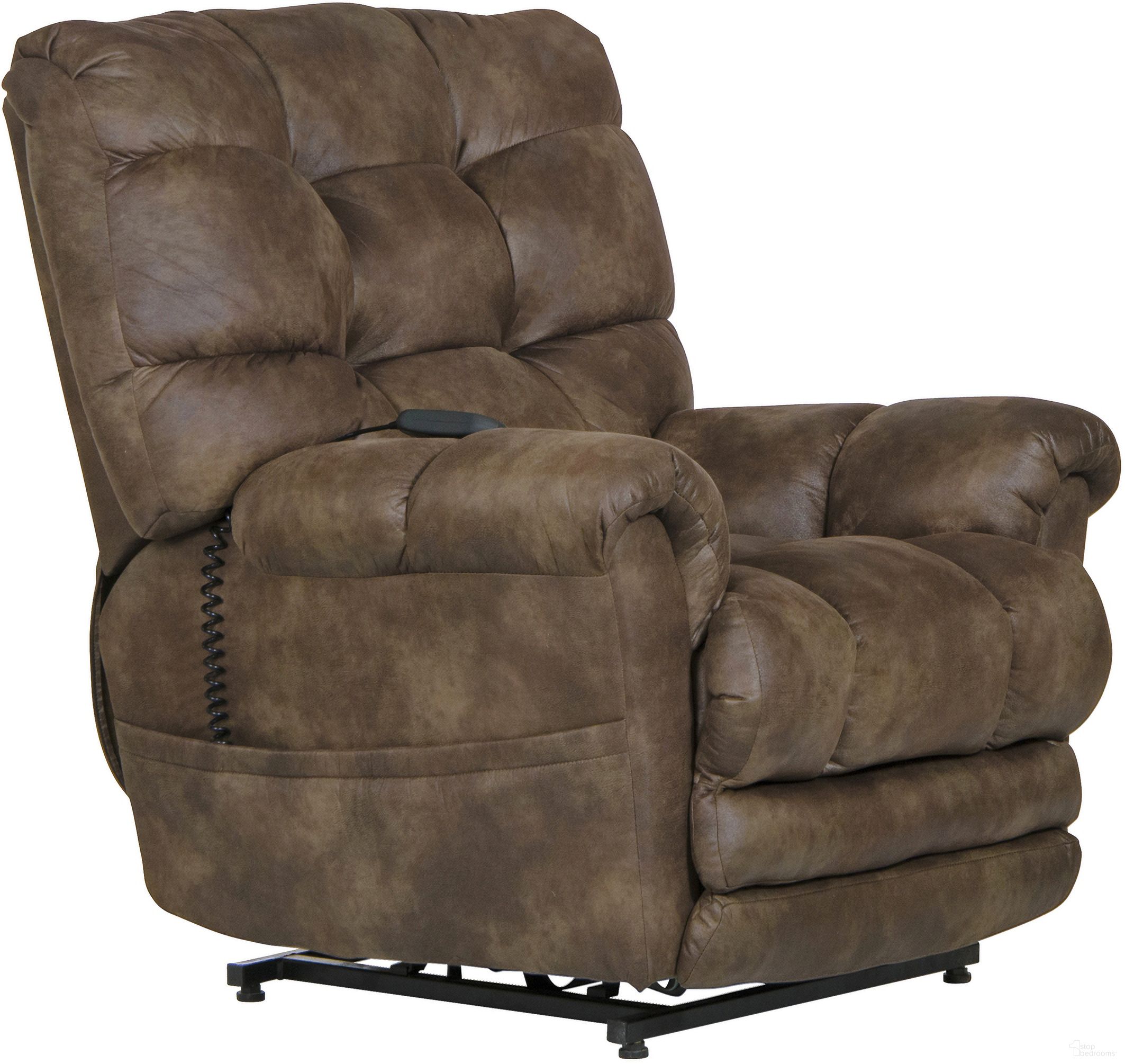 The appearance of Oliver Sunset Power Lift Recliner designed by Catnapper in the modern / contemporary interior design. This brown piece of furniture was selected by 1StopBedrooms from Oliver Collection to add a touch of cosiness and style into your home. Sku: 4861130079. Material: Fabric.